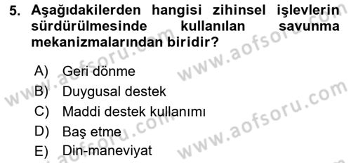 Sosyal Hizmet Kuram Ve Yaklaşımları Dersi 2022 - 2023 Yılı Yaz Okulu Sınav Soruları 5. Soru