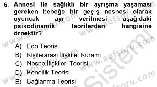 Sosyal Hizmet Kuram Ve Yaklaşımları Dersi 2022 - 2023 Yılı Yaz Okulu Sınav Soruları 6. Soru