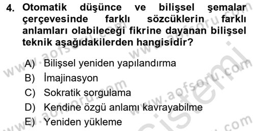 Sosyal Hizmet Kuram Ve Yaklaşımları Dersi 2023 - 2024 Yılı (Final) Dönem Sonu Sınav Soruları 4. Soru
