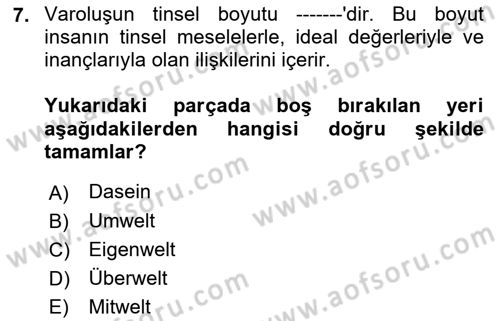 Sosyal Hizmet Kuram Ve Yaklaşımları Dersi 2023 - 2024 Yılı (Final) Dönem Sonu Sınav Soruları 7. Soru