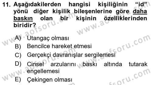Sosyal Hizmet Kuram Ve Yaklaşımları Dersi 2024 - 2025 Yılı (Vize) Ara Sınav Soruları 11. Soru