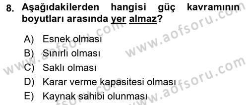 Sosyal Hizmet Kuram Ve Yaklaşımları Dersi 2024 - 2025 Yılı (Vize) Ara Sınav Soruları 8. Soru