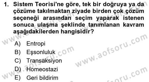Sosyal Hizmet Kuram Ve Yaklaşımları Dersi 2024 - 2025 Yılı (Final) Dönem Sonu Sınav Soruları 1. Soru