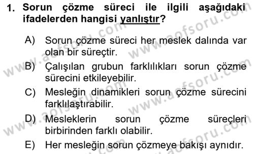 Sosyal Hizmet Kuramları 2 Dersi 2018 - 2019 Yılı (Final) Dönem Sonu Sınav Soruları 1. Soru
