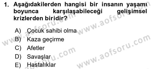 Bireylerle Sosyal Hizmet Dersi 2021 - 2022 Yılı (Vize) Ara Sınav Soruları 1. Soru