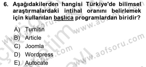 Sosyal Hizmette Kayıt Tutma Ve Rapor Yazma Dersi 2020 - 2021 Yılı Yaz Okulu Sınav Soruları 6. Soru