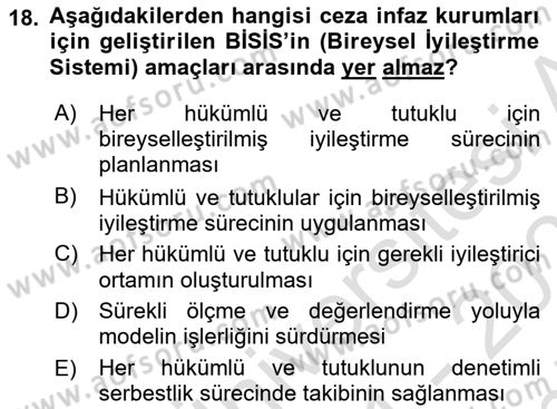 Sosyal Hizmette Kayıt Tutma Ve Rapor Yazma Dersi 2021 - 2022 Yılı (Final) Dönem Sonu Sınav Soruları 18. Soru