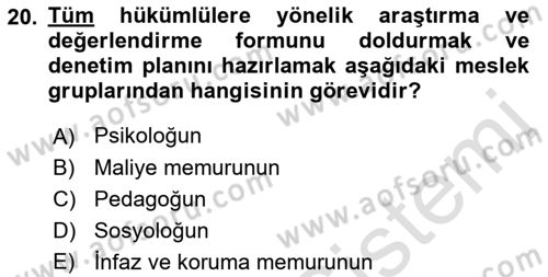 Sosyal Hizmette Kayıt Tutma Ve Rapor Yazma Dersi 2021 - 2022 Yılı (Final) Dönem Sonu Sınav Soruları 20. Soru