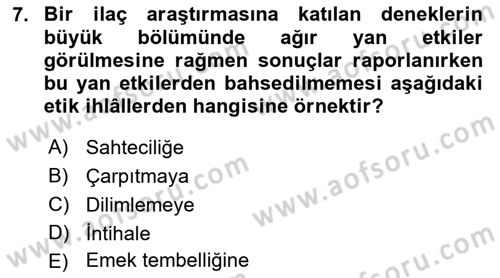 Sosyal Hizmette Kayıt Tutma Ve Rapor Yazma Dersi 2021 - 2022 Yılı Yaz Okulu Sınav Soruları 7. Soru