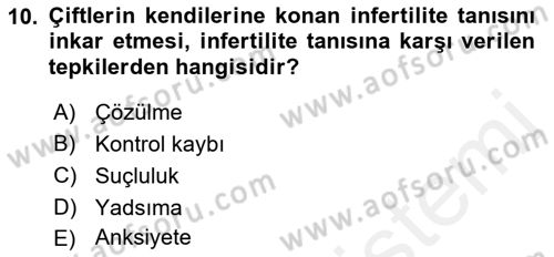 İnsan Davranışı Ve Sosyal Çevre 1 Dersi 2018 - 2019 Yılı (Vize) Ara Sınav Soruları 10. Soru
