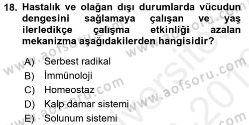 İnsan Davranışı Ve Sosyal Çevre 1 Dersi 2018 - 2019 Yılı (Final) Dönem Sonu Sınav Soruları 18. Soru