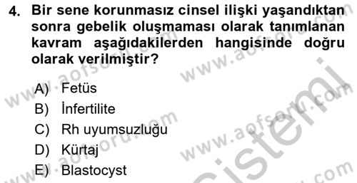 İnsan Davranışı Ve Sosyal Çevre 1 Dersi 2018 - 2019 Yılı Yaz Okulu Sınav Soruları 4. Soru