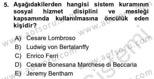 İnsan Davranışı Ve Sosyal Çevre 1 Dersi 2019 - 2020 Yılı (Vize) Ara Sınav Soruları 5. Soru