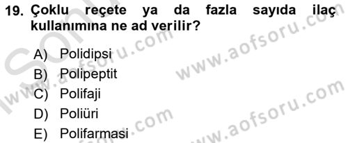 İnsan Davranışı Ve Sosyal Çevre 1 Dersi 2019 - 2020 Yılı (Final) Dönem Sonu Sınav Soruları 19. Soru