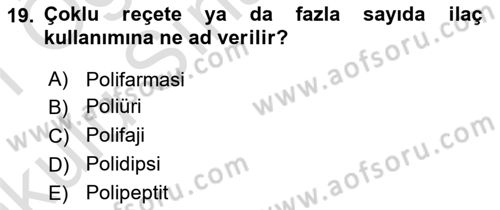 İnsan Davranışı Ve Sosyal Çevre 1 Dersi 2020 - 2021 Yılı Yaz Okulu Sınav Soruları 19. Soru