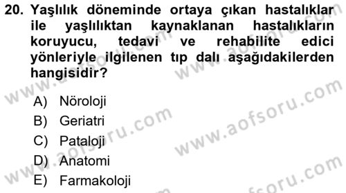 İnsan Davranışı Ve Sosyal Çevre 1 Dersi 2020 - 2021 Yılı Yaz Okulu Sınav Soruları 20. Soru