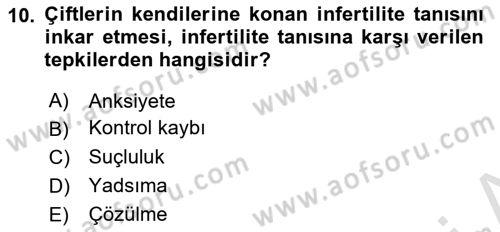 İnsan Davranışı Ve Sosyal Çevre 1 Dersi Ara Sınavı Deneme Sınav Soruları 10. Soru