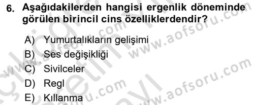 İnsan Davranışı Ve Sosyal Çevre 1 Dersi 2022 - 2023 Yılı Yaz Okulu Sınav Soruları 6. Soru