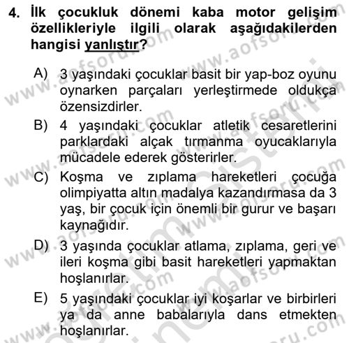 İnsan Davranışı Ve Sosyal Çevre 1 Dersi 2023 - 2024 Yılı (Final) Dönem Sonu Sınav Soruları 4. Soru