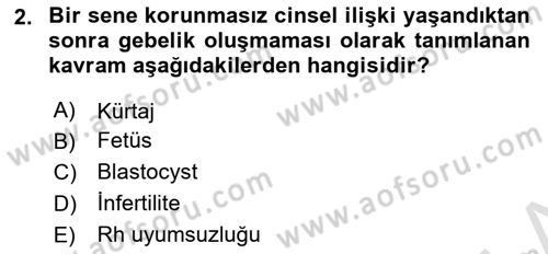İnsan Davranışı Ve Sosyal Çevre 1 Dersi 2023 - 2024 Yılı Yaz Okulu Sınav Soruları 2. Soru
