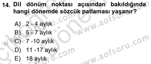 İnsan Davranışı Ve Sosyal Çevre 1 Dersi 2024 - 2025 Yılı (Vize) Ara Sınav Soruları 14. Soru