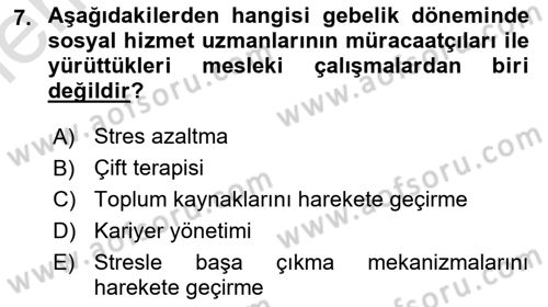 İnsan Davranışı Ve Sosyal Çevre 1 Dersi 2025 - 2026 Yılı (Vize) Ara Sınav Soruları 7. Soru