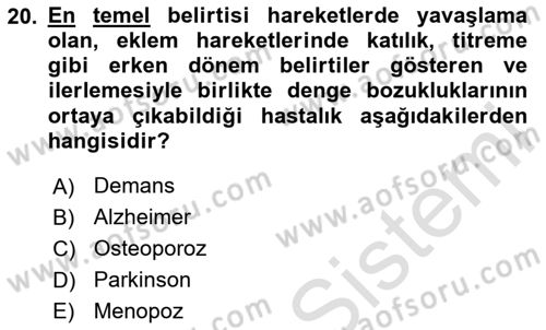 İnsan Davranışı Ve Sosyal Çevre 1 Dersi 2025 - 2026 Yılı (Final) Dönem Sonu Sınav Soruları 20. Soru