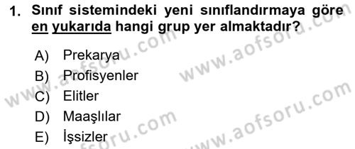 İnsan Davranışı Ve Sosyal Çevre 2 Dersi 2021 - 2022 Yılı (Vize) Ara Sınav Soruları 1. Soru