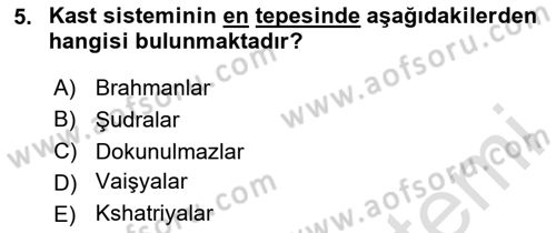 İnsan Davranışı Ve Sosyal Çevre 2 Dersi 2023 - 2024 Yılı (Vize) Ara Sınav Soruları 5. Soru