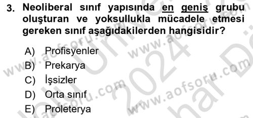 İnsan Davranışı Ve Sosyal Çevre 2 Dersi 2024 - 2025 Yılı (Vize) Ara Sınav Soruları 3. Soru