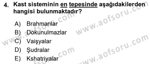 İnsan Davranışı Ve Sosyal Çevre 2 Dersi 2025 - 2026 Yılı (Vize) Ara Sınav Soruları 4. Soru