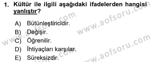 Yaşlılarla Sosyal Hizmet Dersi Ara Sınavı Deneme Sınav Soruları 1. Soru