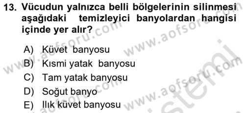 Yaşlılarla Sosyal Hizmet Dersi Ara Sınavı Deneme Sınav Soruları 13. Soru