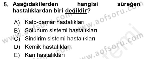 Engellilerle Sosyal Hizmet Dersi 2017 - 2018 Yılı (Vize) Ara Sınav Soruları 5. Soru
