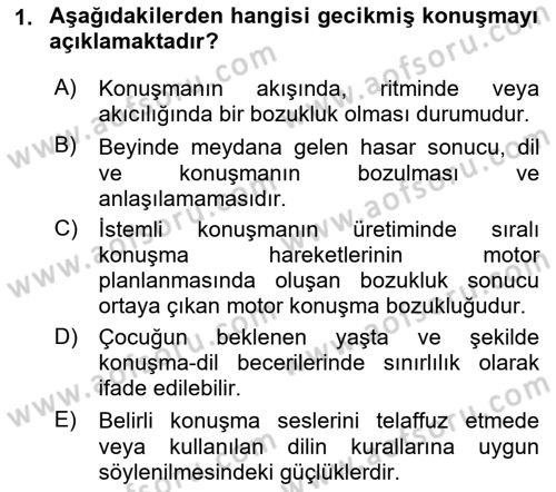 Engellilerle Sosyal Hizmet Dersi 2022 - 2023 Yılı Yaz Okulu Sınav Soruları 1. Soru