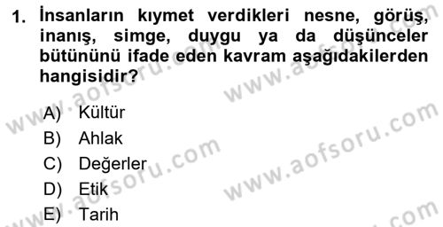 Tıbbi Ve Psiko-Sosyal Hizmet Dersi 2023 - 2024 Yılı (Final) Dönem Sonu Sınav Soruları 1. Soru