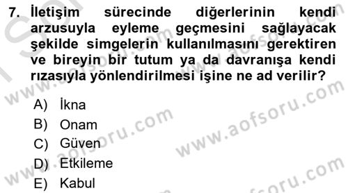 Tıbbi Ve Psiko-Sosyal Hizmet Dersi 2023 - 2024 Yılı (Final) Dönem Sonu Sınav Soruları 7. Soru