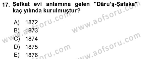 Aile Ve Çocukla Sosyal Hizmet Dersi 2020 - 2021 Yılı Yaz Okulu Sınav Soruları 17. Soru
