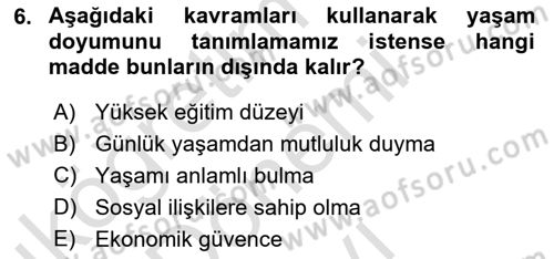 Gruplarla Sosyal Hizmet Dersi 2023 - 2024 Yılı (Final) Dönem Sonu Sınavı 6. Soru