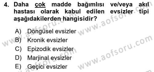 Sokak Sosyal Hizmeti Ve Adli Sosyal Hizmet Dersi 2021 - 2022 Yılı (Vize) Ara Sınav Soruları 4. Soru