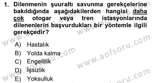 Sokak Sosyal Hizmeti Ve Adli Sosyal Hizmet Dersi 2021 - 2022 Yılı (Final) Dönem Sonu Sınav Soruları 1. Soru