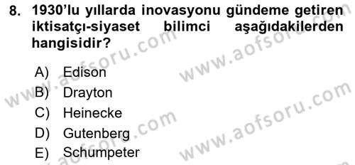 Toplumla Sosyal Hizmet Dersi 2021 - 2022 Yılı (Final) Dönem Sonu Sınavı 8. Soru