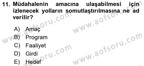 Toplumla Sosyal Hizmet Dersi 2022 - 2023 Yılı Yaz Okulu Sınav Soruları 11. Soru