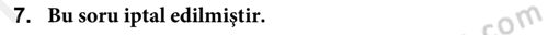 Türk Siyasal Hayatı Dersi 2018 - 2019 Yılı (Final) Dönem Sonu Sınav Soruları 7. Soru
