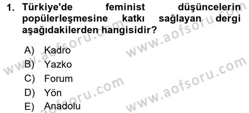 Türk Siyasal Hayatı Dersi 2021 - 2022 Yılı (Final) Dönem Sonu Sınav Soruları 1. Soru