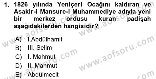 Türk Siyasal Hayatı Dersi 2024 - 2025 Yılı Yaz Okulu Sınav Soruları 1. Soru