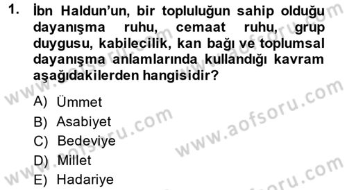 Siyaset Bilimi Dersi 2014 - 2015 Yılı (Final) Dönem Sonu Sınav Soruları 1. Soru