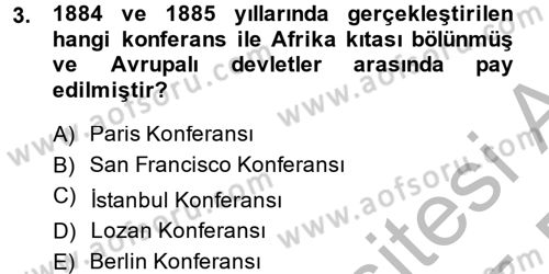 Gelişmekte Olan Ülkelerde Siyaset Dersi 2014 - 2015 Yılı (Vize) Ara Sınav Soruları 3. Soru