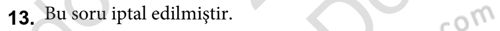 Gelişmekte Olan Ülkelerde Siyaset Dersi 2021 - 2022 Yılı (Final) Dönem Sonu Sınav Soruları 13. Soru