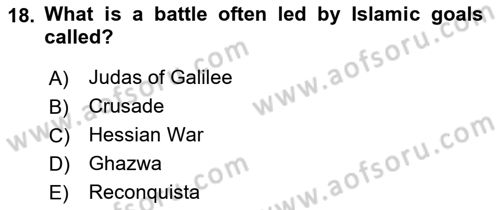 Turkish Politics Dersi 2021 - 2022 Yılı Yaz Okulu Sınav Soruları 18. Soru